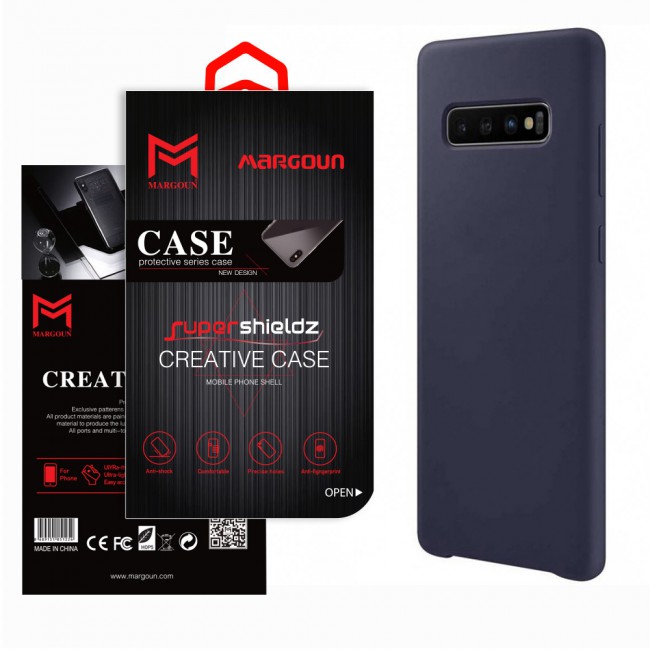 Margoun Protective Silicon Case for Samsung Galaxy S10 – Black , White , Red , Dark Blue , Light Blue , Purple