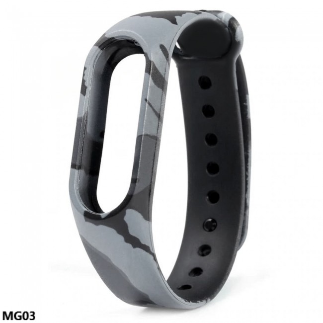 Margoun Printed Silicon Strap Replacement Band for Xiaomi MI Band 3 - MG01