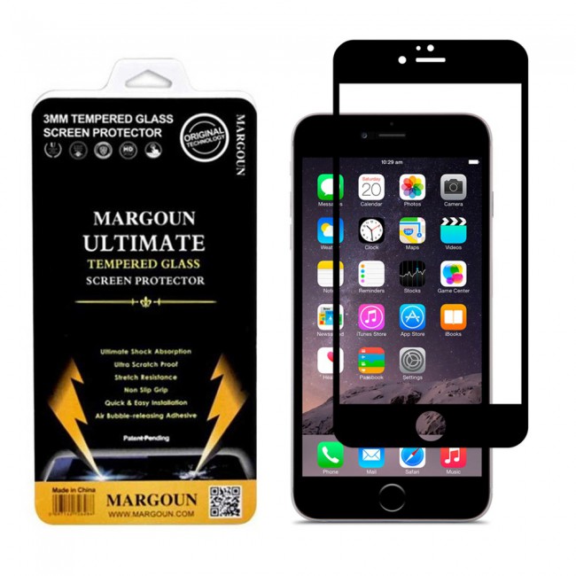 Margoun Tempered Glass Screen Protector for Apple iphone 6 Plus and 6s Plus ( 5.5 inch ) 