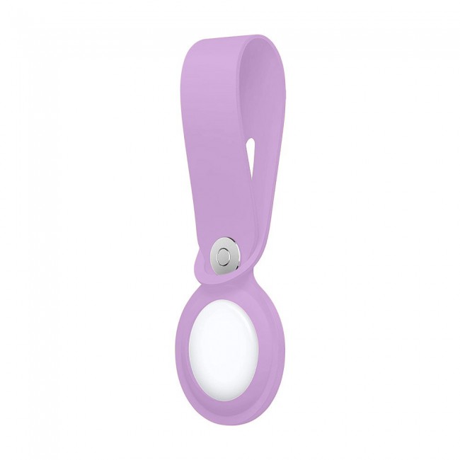 Margoun Silicone AirTag Loop for Apple AirTag – Purple