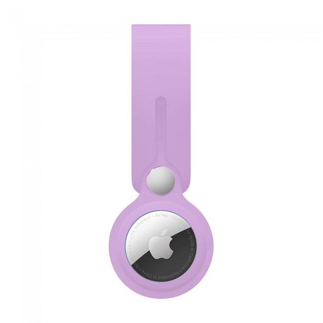 Margoun Silicone AirTag Loop for Apple AirTag – Purple
