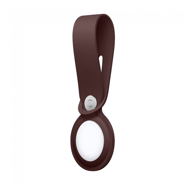 Margoun Silicone AirTag Loop for Apple AirTag – Brown