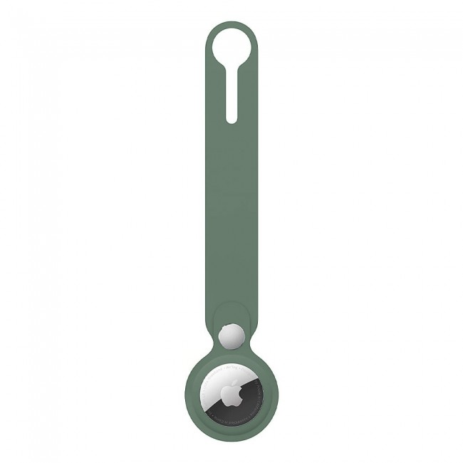 Margoun Silicone AirTag Loop for Apple AirTag – Cedar Green