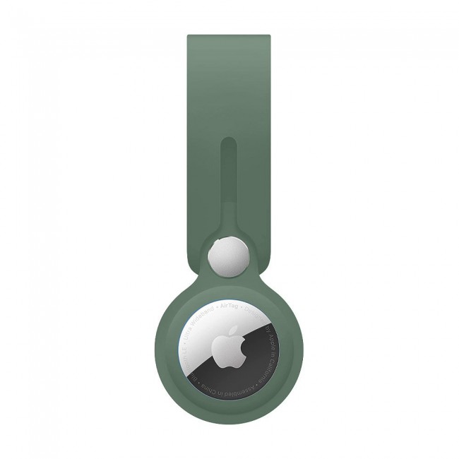 Margoun Silicone AirTag Loop for Apple AirTag – Cedar Green