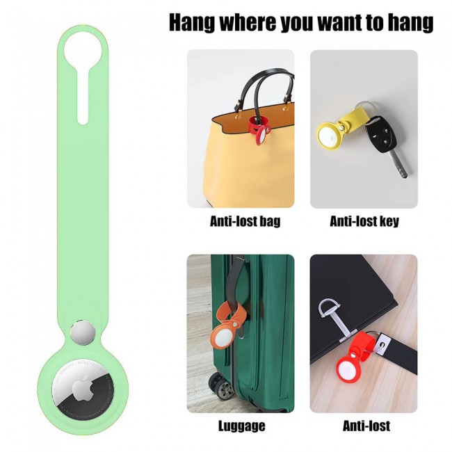 Margoun Silicone AirTag Loop for Apple AirTag – Mint Green