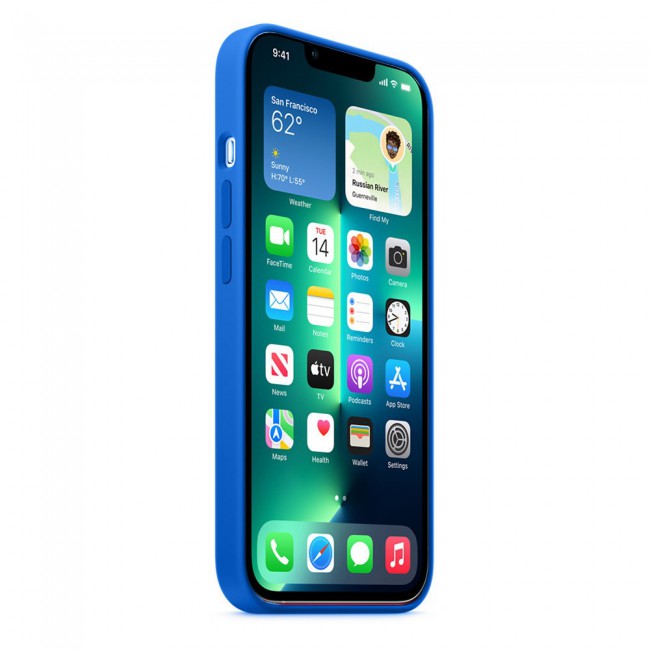 Margoun Silicone Case Cover for Apple iPhone 13 Pro - Blue