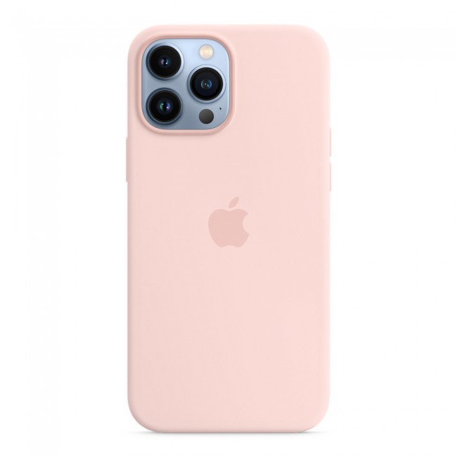 Margoun Silicone Case Cover for Apple iPhone 13 Pro - Chalk Pink