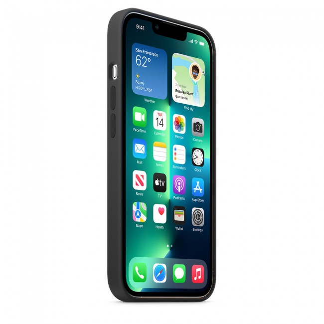 Margoun Silicone Case Cover for Apple iPhone 13 Pro Max - Black
