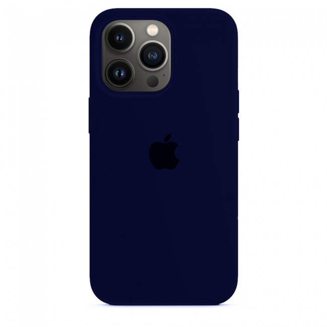 Margoun Silicone Case Cover for Apple iPhone 13 Pro Max - Dark Blue
