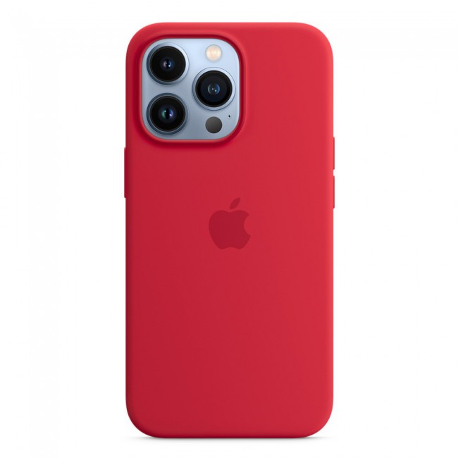 Margoun Silicone Case Cover for Apple iPhone 13 Pro Max - Red