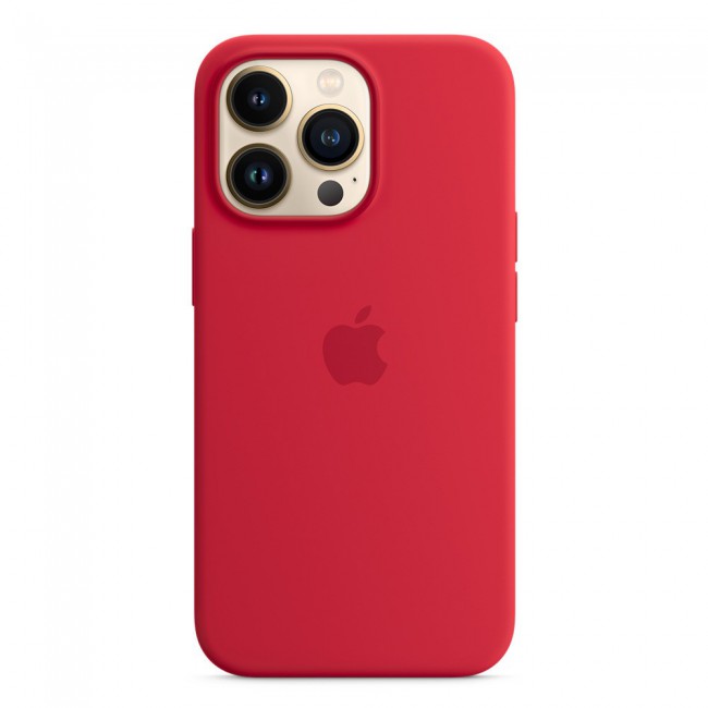 Margoun Silicone Case Cover for Apple iPhone 13 Pro Max - Red
