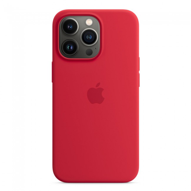 Margoun Silicone Case Cover for Apple iPhone 13 Pro - Red