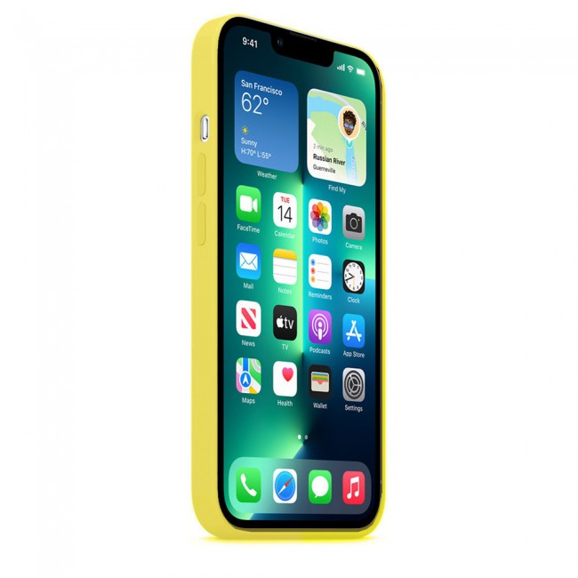 Margoun Silicone Case Cover for Apple iPhone 13 Pro - Yellow