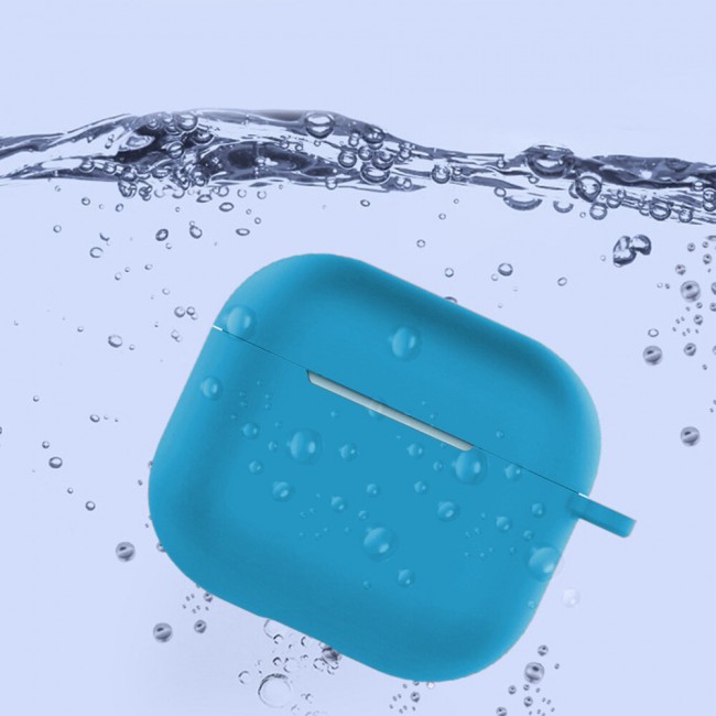 Margoun Silicone Case Cover for Airpods 3 with Keychain – Blue