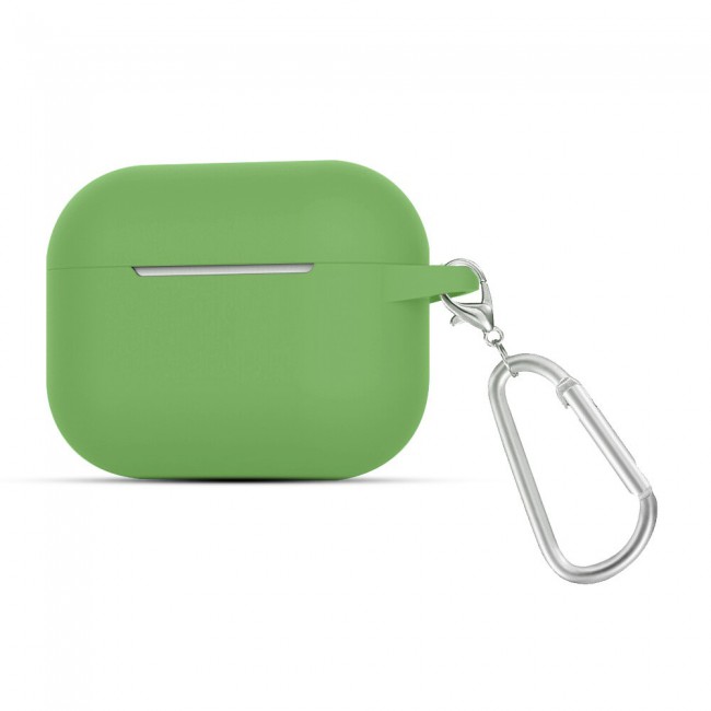 Margoun Silicone Case Cover for Airpods 3 with Keychain – Mint Green