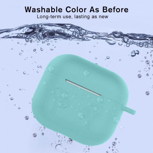 Margoun Silicone Case Cover for Airpods 3 with Keychain – Turquoise