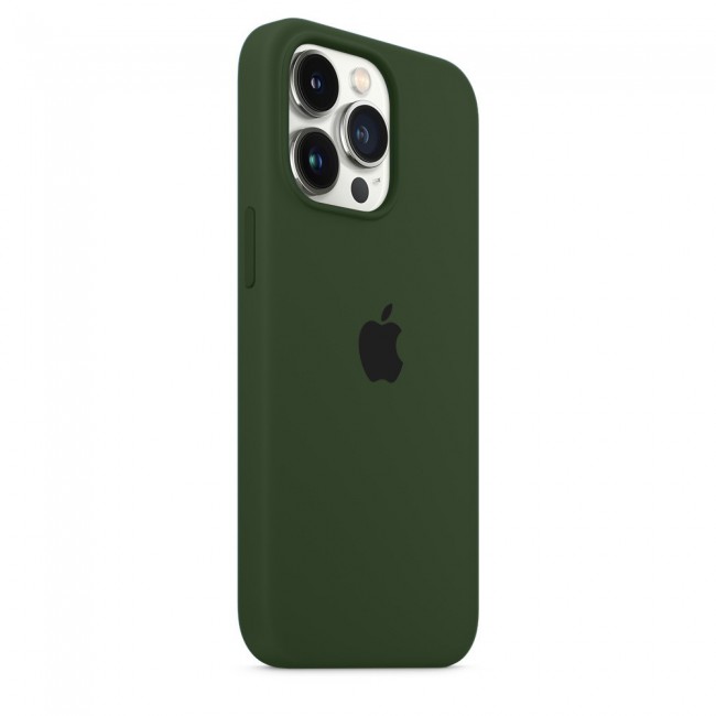 Margoun Silicone Case Cover for Apple iPhone 13 Pro - Dark Olive Green