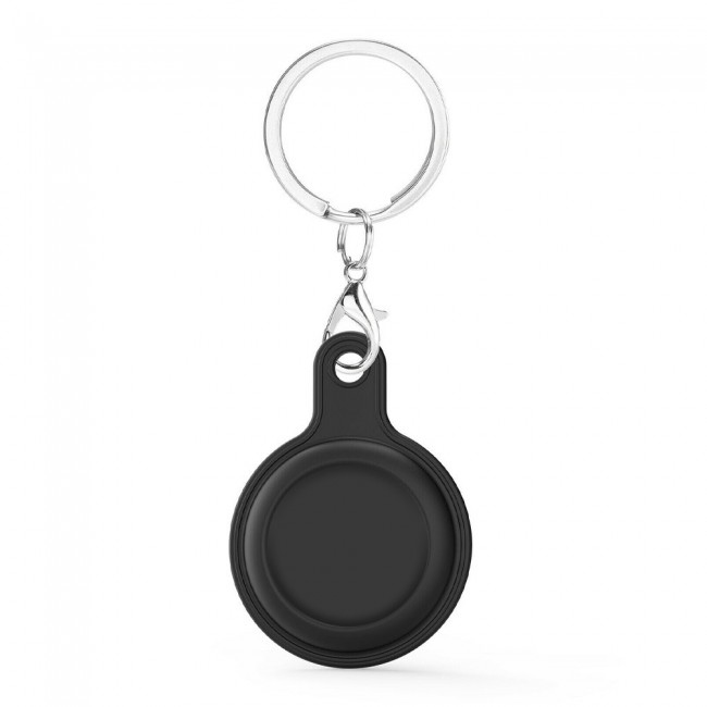 Margoun Silicone Key Ring for Apple AirTag - Black