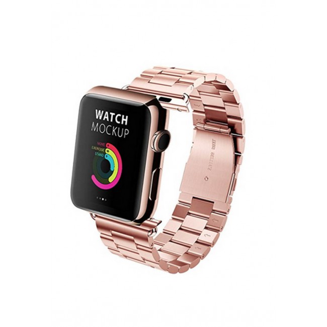Margoun Smart Watch with Heart Rate Monitor Sensor and Classic Buckle 42mm Band – Rose Gold