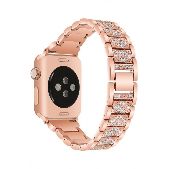 Margoun Smart Watch with Heart Rate Monitor Sensor and Crystal Buckle Band 42mm