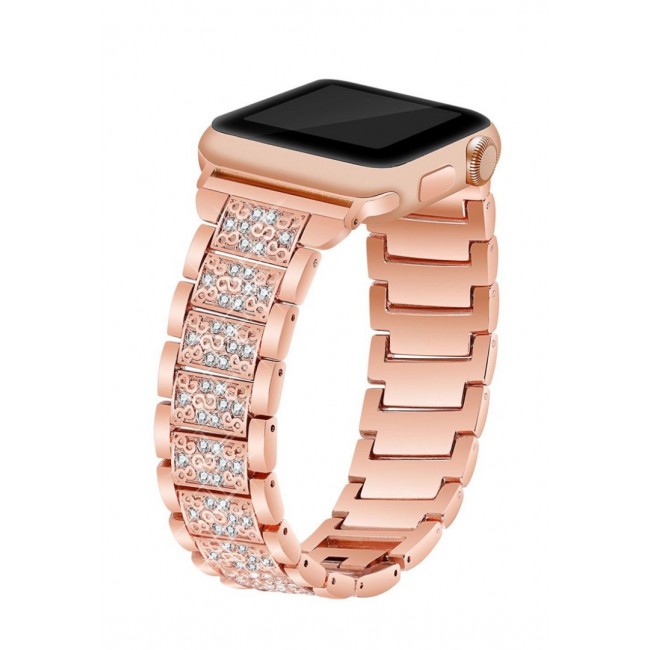 Margoun Smart Watch with Heart Rate Monitor Sensor and Crystal Buckle Band 42mm
