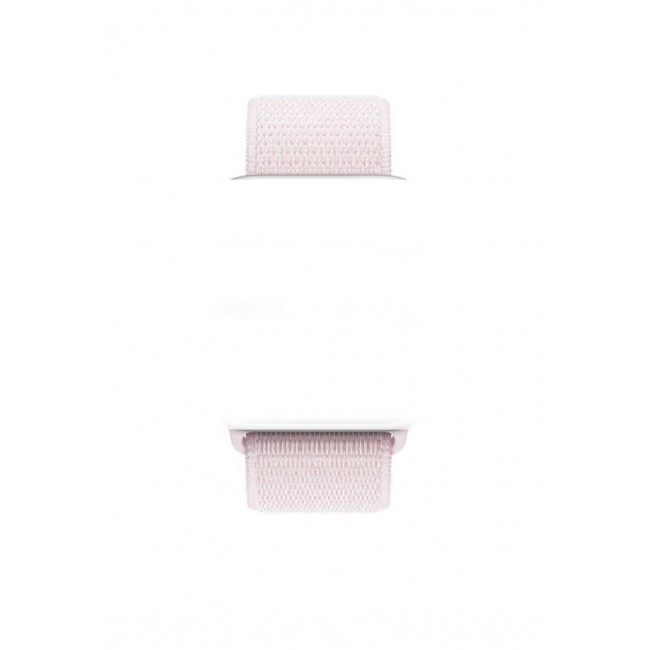 Margoun Nylon Sport Loop Replacement Apple Watch Band Strap 42-44-45mm - Pearl Pink