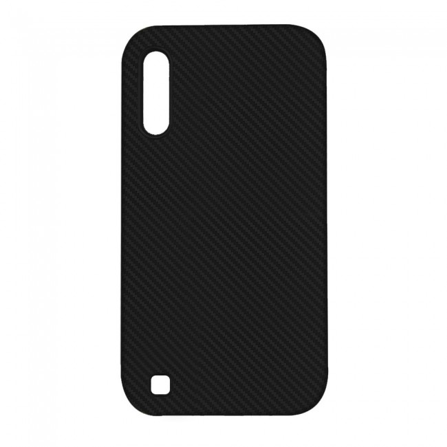 Margoun Carbon Fiber TPU Cover Case for Samsung Galaxy M10 ( Black , Gold )
