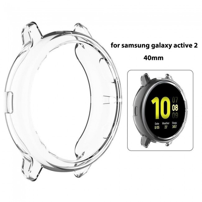 Margoun TPU All-Around Protective Bumper Case for Samsung Active 2 40mm – Clear