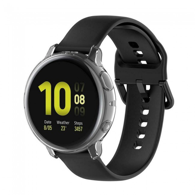 Margoun TPU All-Around Protective Bumper Case for Samsung Active 2 44mm – Clear
