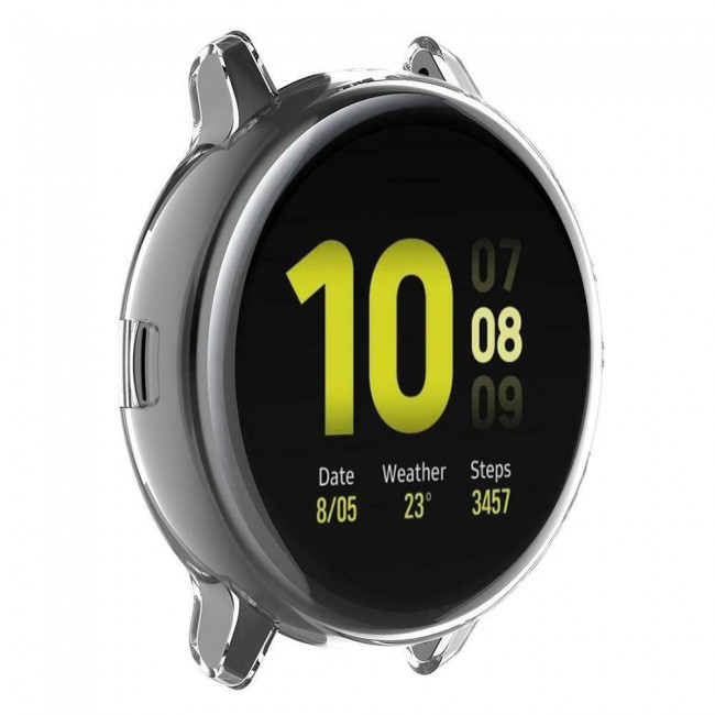 Margoun TPU All-Around Protective Bumper Case for Samsung Active 2 44mm – Clear