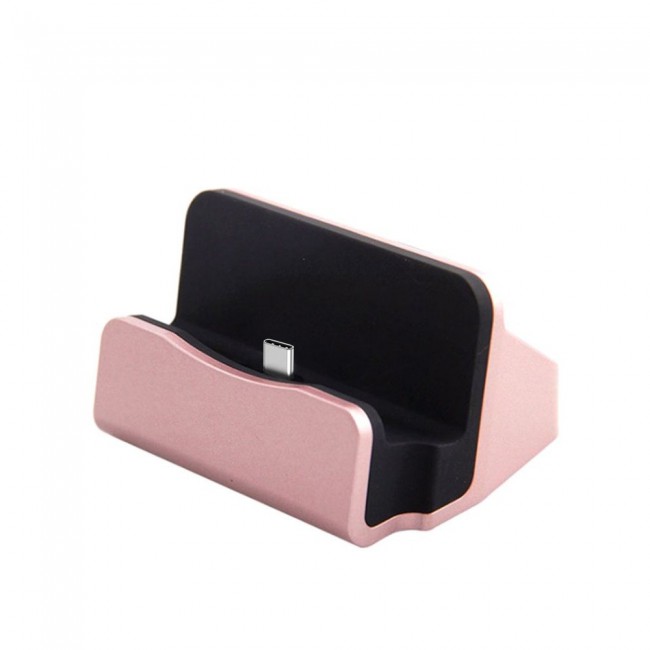 Margoun Type-C Desktop Charger for Galaxy S21 Series - Rose Gold