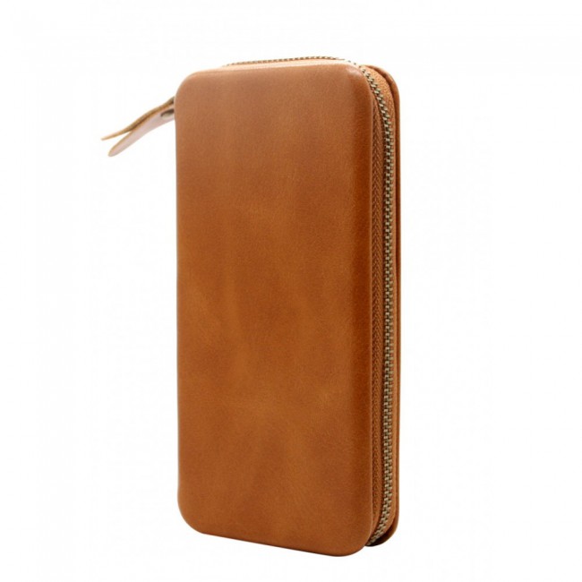 Margoun Universal PU leather Zipper Wallet Case for 4.7inches Mobile Phones with Card Slot and Cash Compartment – Black , Dark Brown , Light Brown , Maroon