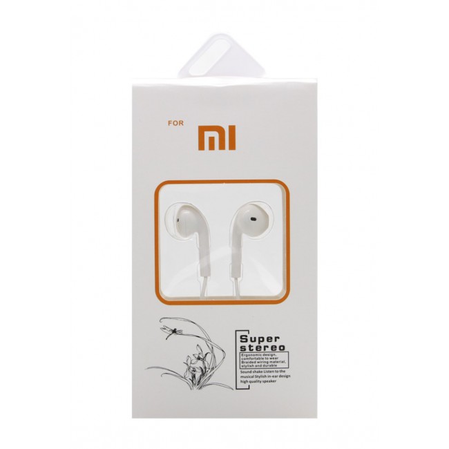 Margoun Wired Stereo Headphones with Mic for Xiaomi Mi (CLT) - White