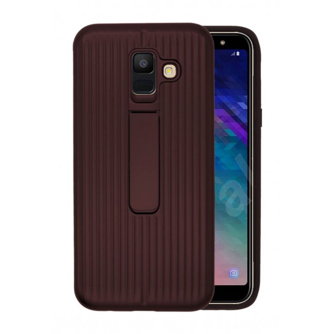 Margoun Back Case for Samsung Galaxy A6 2018 Protective Standing Cover with Kickstand (SHR)