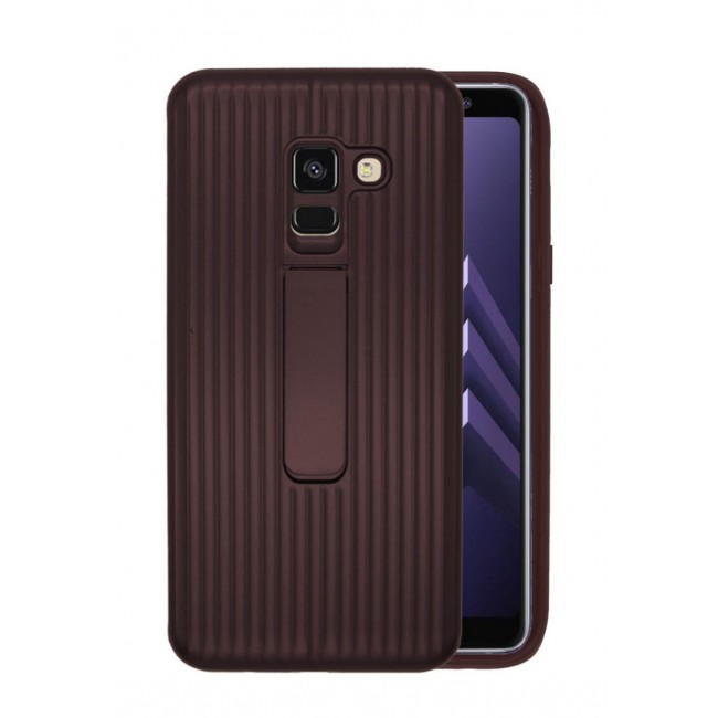 Margoun Back Case for Samsung Galaxy A8 2018 Protective Standing Cover with Kickstand (SHR)
