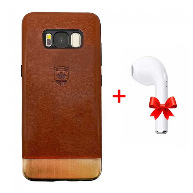 MeePhone PU Leather Case Cover for  Samsung Galaxy S8 - Black , Brown , Red
