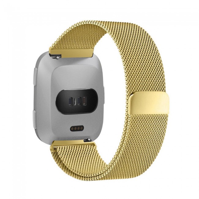 Milanese Band for Fitbit Versa 3 and Fitbit Sense with Magnet Lock Henlein Series by Margoun - Gold