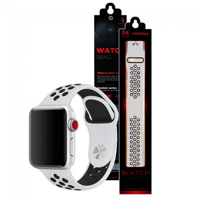 Apple Watch 42 44 45mm Silicone Nike Sport Band Henlein Series by