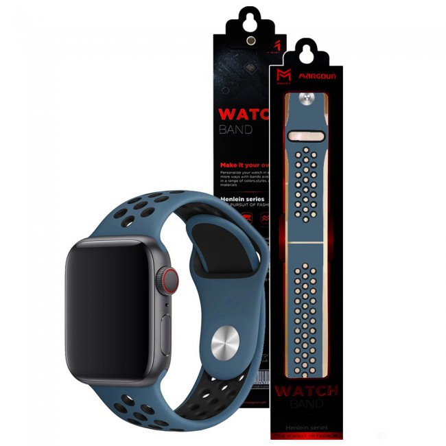 Apple Watch 42 44 45mm Silicone Nike Sport Band Henlein Series by