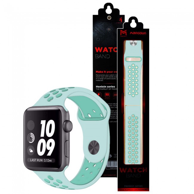 Nike teal online apple watch band