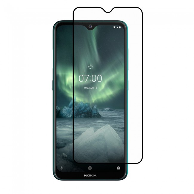 Nokia 7.2 Glass 3D Tempered Ultimate Margoun - Black Frame