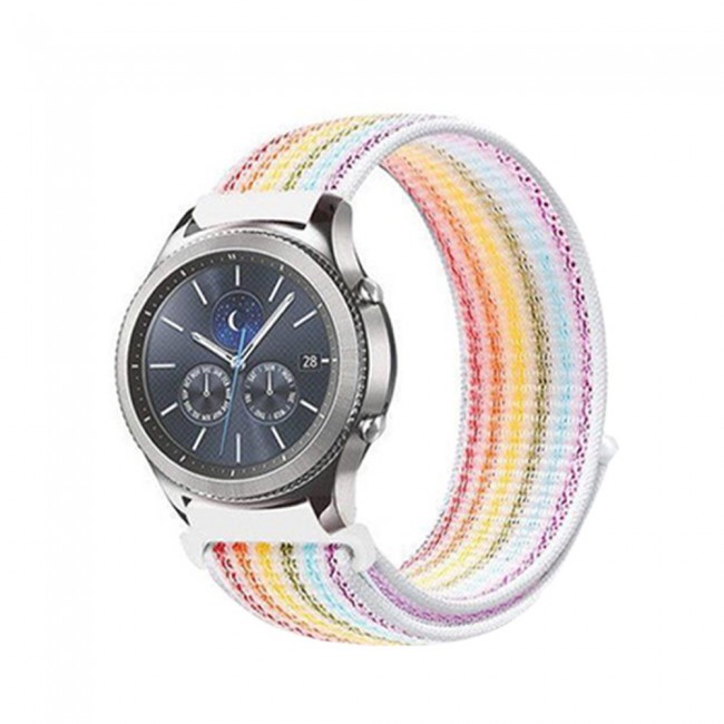 Nylon Sport Watch Band 22mm for Samsung Gear S3 Frontier Classic Henlein Series by Margoun – Multicolor