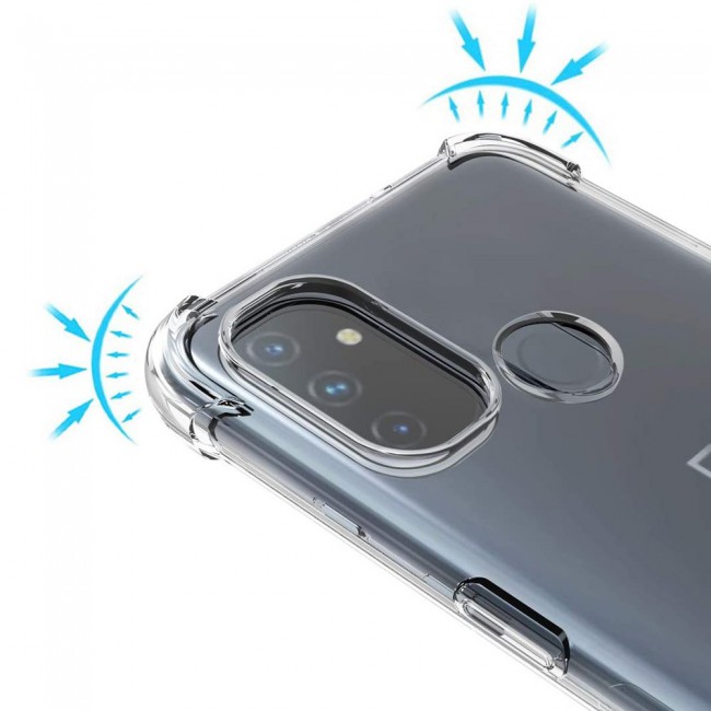 OnePlus Nord N100 Shockproof Gorilla TPU Case Cover and 3D Screen Protector by Margoun