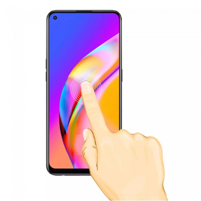 Oppo A94 Tempered Glass 3D Screen Protector 2Pack Super Shieldz by Margoun - Side Black