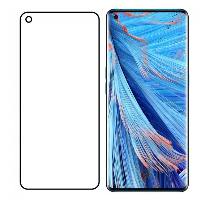 Oppo Find X2 Pro Tempered 9D Glass Ultimate Margoun - Black Frame