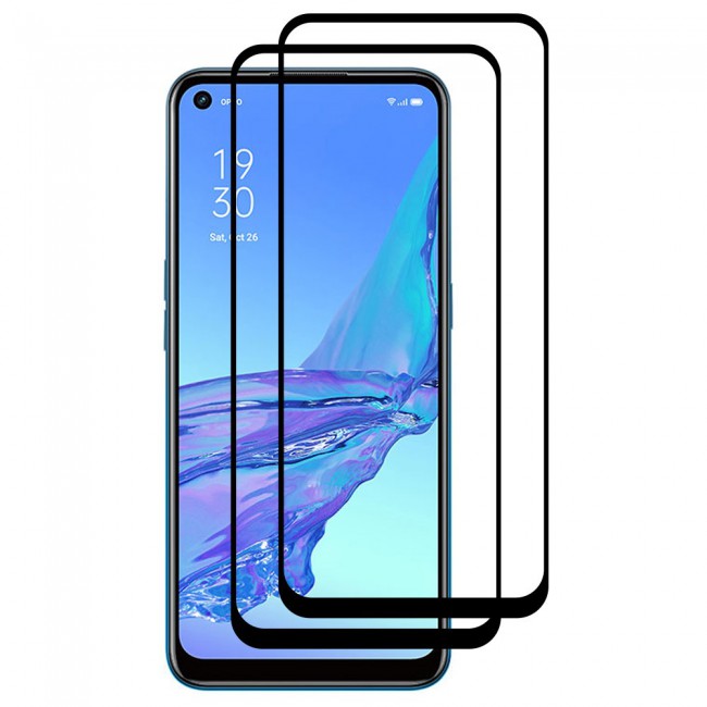 Oppo Reno4 SE Tempered Glass 9D 2Pack Super Shieldz by Margoun - Side Black
