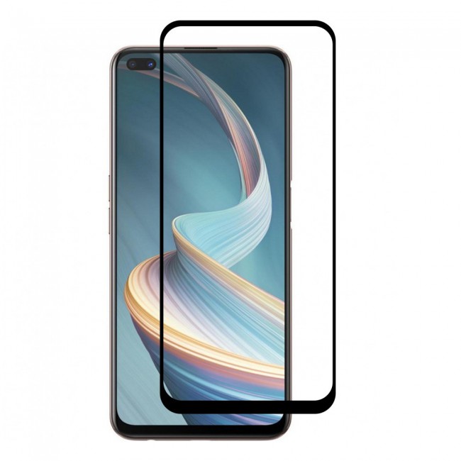 Oppo Reno4 Z 5G Tempered Glass 9D Grand Shieldz by Margoun - Side Black