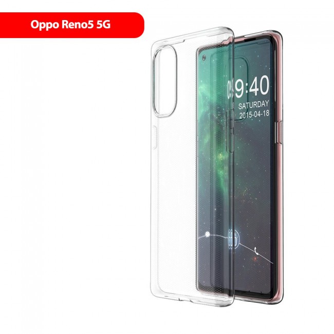 Oppo Reno 5 5G Clear TPU Cover Proguard Case by Margoun