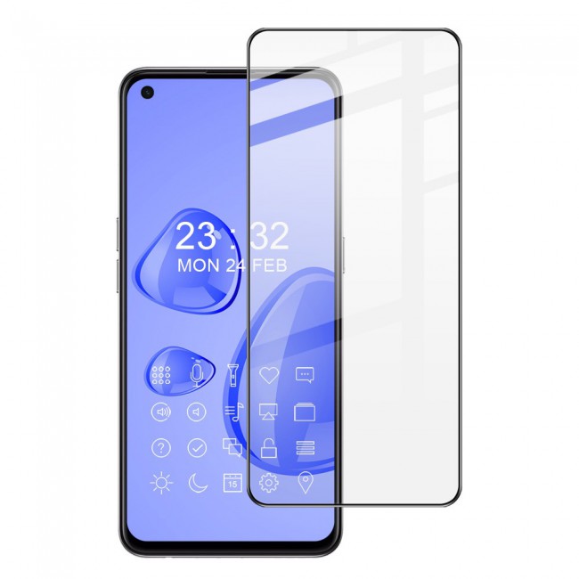 Oppo Reno 5 5G Glass 3D Tempered Screen Protector 2Pack Super Shieldz by Margoun - Side Black