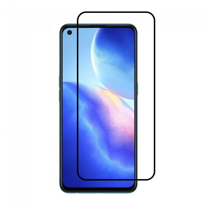 Oppo Reno 5 5G Glass 3D Tempered Screen Protector Grand Shieldz by Margoun - Side Black